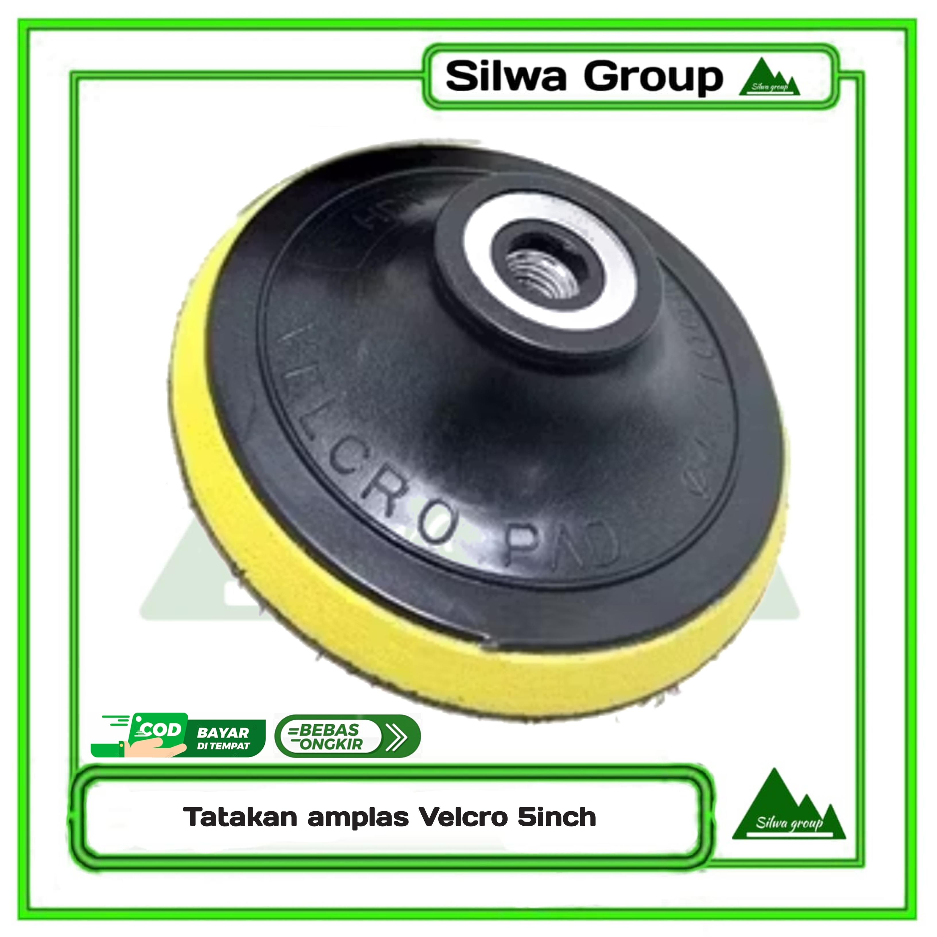 Tatakan amplas bulat 5inch velcro