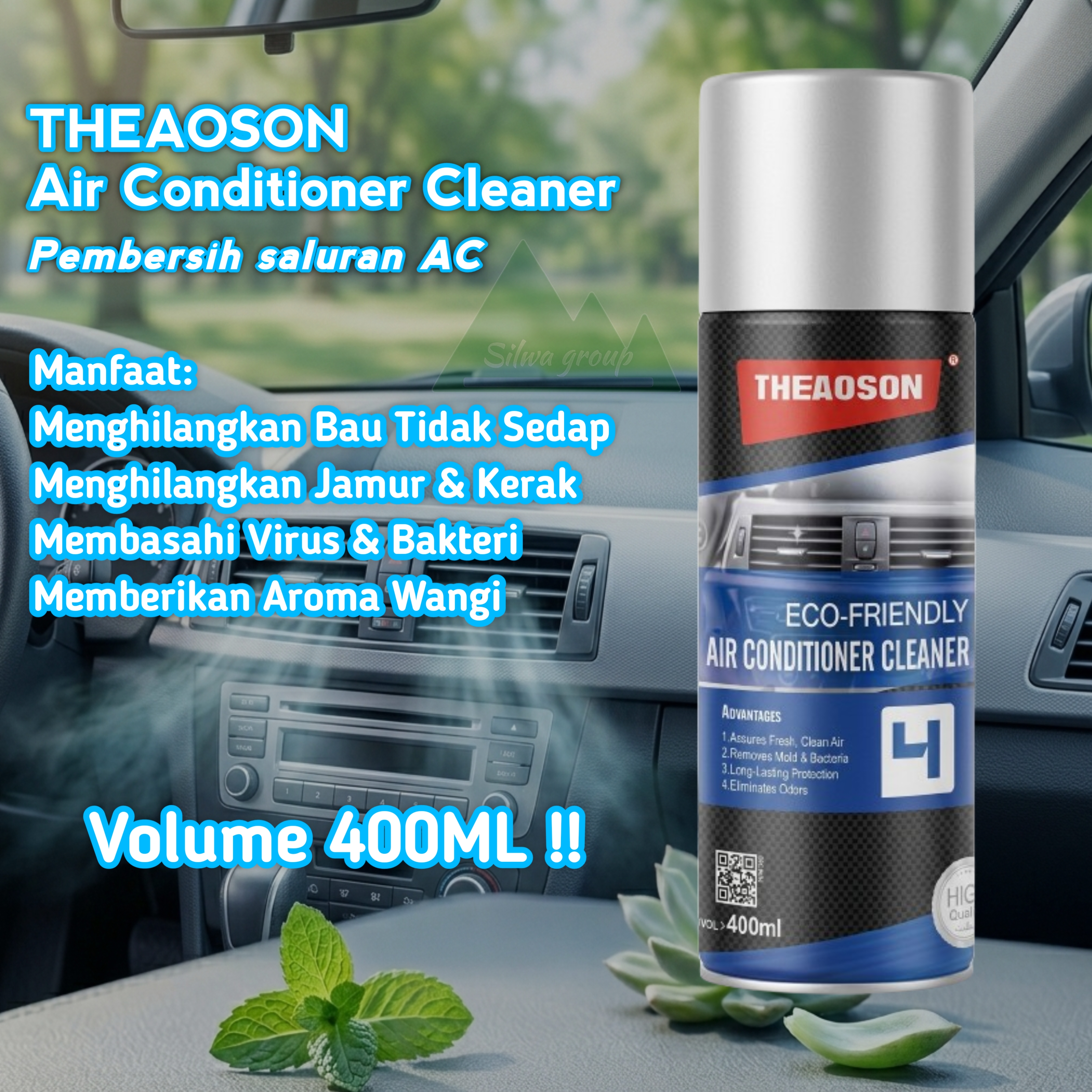 Theaoson Air Conditioner Cleaner Pembersih saluran AC mobil